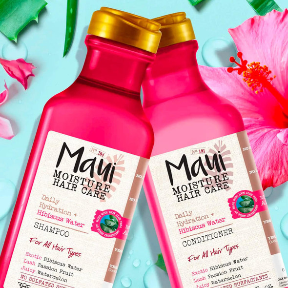 Maui Moisture Weightless Hydration & Hibiscus Water SHAMPOO x 385ml & CONDITION