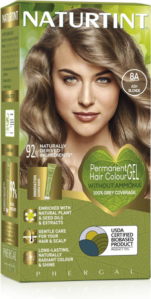 Naturtint Permanent Hair Colour Gel 8A Ash Blonde