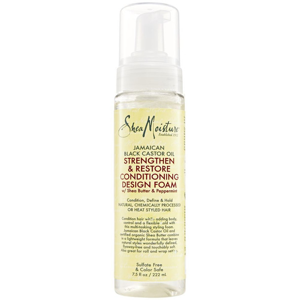 Shea Moisture | Jamaican Black Castor Oil | Strengthen Restore Conditioning Design Foam(8oz)