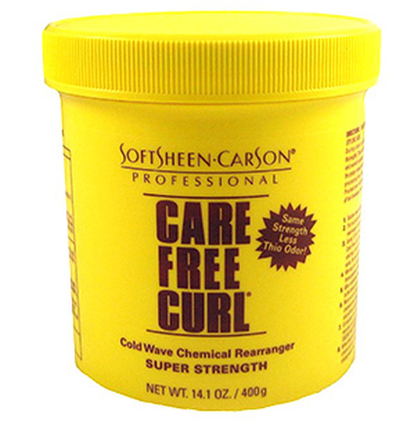 Softsheen Carson Care Free Curl Cold Wave Chemical Rearranger Super Strength Creme Relaxer
