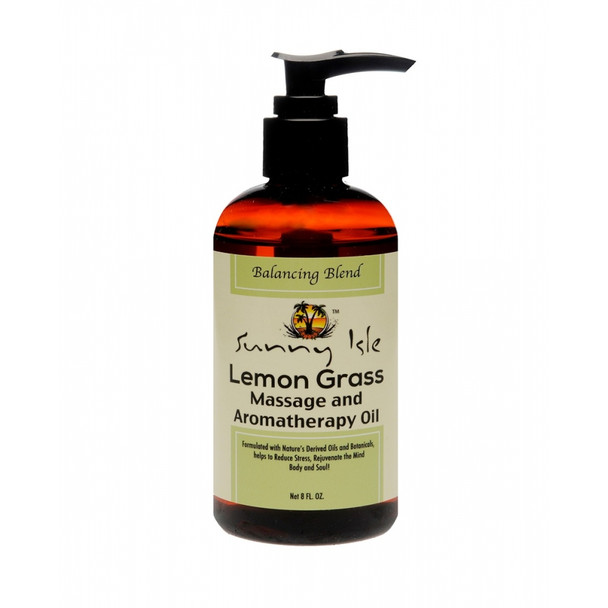 Sunny Isle Lemon Grass Massage and Aromatherapy Oil (240ml/8oz)