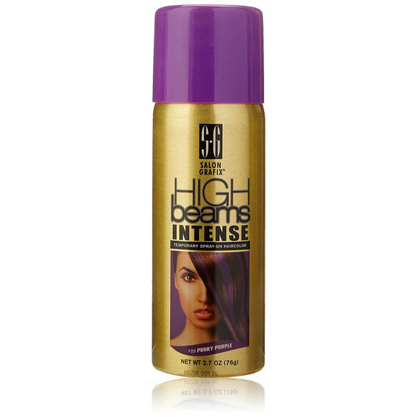 High Beams | Intense Temporary Spray-On Hair Color (76g) Colour: 25 Punky Purple