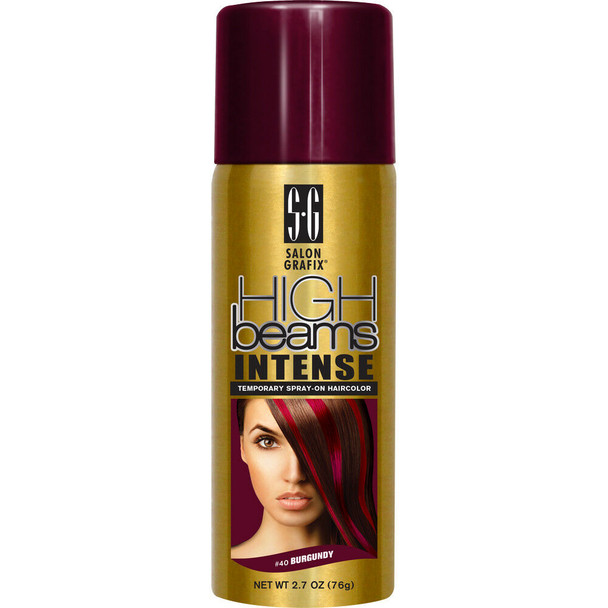 High Beams | Intense Temporary Spray-On Hair Color (76g) Colour: 40 Burgundy
