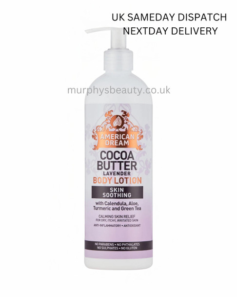 AMERICAN DREAM Lavender Cocoa Butter Lotion Infused with Lavender Oil and Vitamin E, 500 g