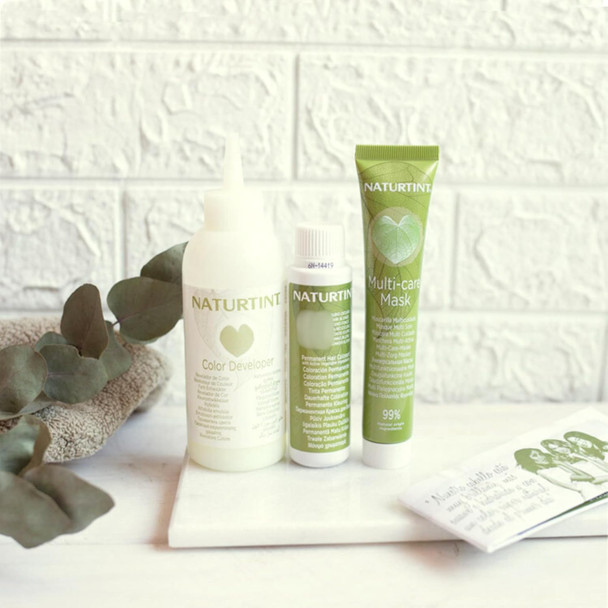 Naturtint Permanent Hair Colour Gel 3N Dark Chestnut Brown, Plant Enriched, Biobased, Ammonia Free, Long Lasting Grey Coverage and Radiant Colour, Nourishment and Protection