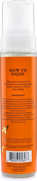 Camille Rose Spiked Honey Mousse – Curl Defining Styling Foam for Hair, Lightweight Hold, Controls Frizz & Enhances Shine 240 ml
