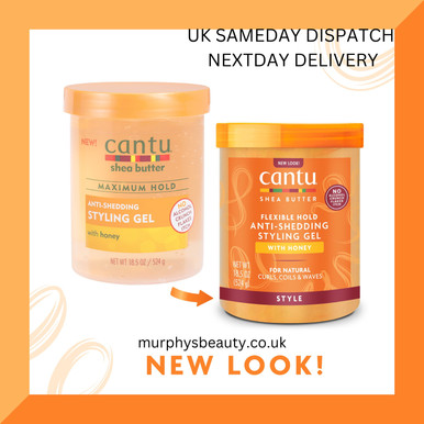 Cantu Anti-Shedding Styling Gel With Honey - 524g Jar, For Curls, Coils, Locs, Waves & Braids
