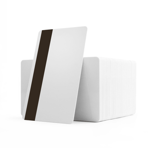 Blank White PVC Card w/ LoCo 300oe Magstripe – Pack of 100 Blank White PVC Card w/ LoCo 300oe Magstripe – Pack of 100