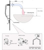 Tube Design - Wet Wall Mounted - Chrome Plated (Gold) - Install