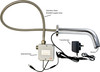 Tube Design - Wet Wall Mounted - Chrome Plated (Gold) - Diagram 
