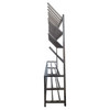 MEFE Boot Rack & Bench 24 Pairs Side View
