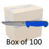 Box of 100 -  6"/15cm Straight Boning Knife - Blue Beaded Handle [18+]