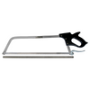 MEFE Handsaw, Butcher Bone & Meat Saw 25" (635mm) Cam Lock - Stainless Steel Frame with Needle Tip Blade for Bone & SS Blade for Softer Meats