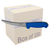 Box of 100  - 6"/15cm Curved Boning Knife - Blue Fibrox Handle