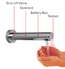 All-in-one - Wall Mounted  Stainless Steel (Gun Metal Grey) - Diagram
