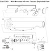 All-in-one - Wall Mounted  Stainless Steel (Gun Metal Grey) - Tech Drawing