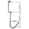 MEFE Box of 10 - Skid Swivel Hooks - 300mm Long, 25 x 5 Frame - 10mm Hook