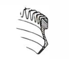 Freund Trimmer Blade 90B Hooked