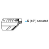Freund Trimmer Blade 69 C 45° Short Serrated