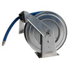 MEFE 3/4" S/S Hose Reel, Spring Retract, 20m Food Grade Hose, 20 Bar, 95°C