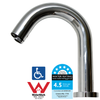 MEFE Sensor Tap - Hospital Spout 18cm - Deck Mounted - Chrome Plated