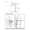 Sensor Tap - Hospital Spout 32cm - Deck Mounted - Chrome Plated