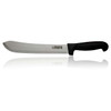 Box of 12 - 10"/25cm Butcher's Steak Knife - Black PP Handle - Hollow Ground Blade [18+]
