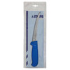 MEFE 6"/15cm Curved Boning Knife - Blue Fibrox Handle In Plastic Knife Bag