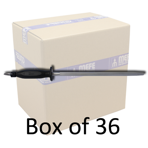 Box of 36 - 12"/30cm Professional Sharpening Steel - Fine Cut Round
