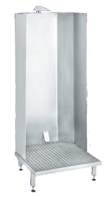 APRON WASH CABINET - with foot valve