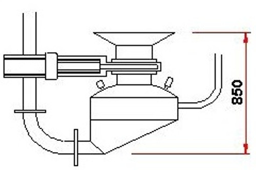 Pneumatic Blow line Gun 150 liters max/ Cycle