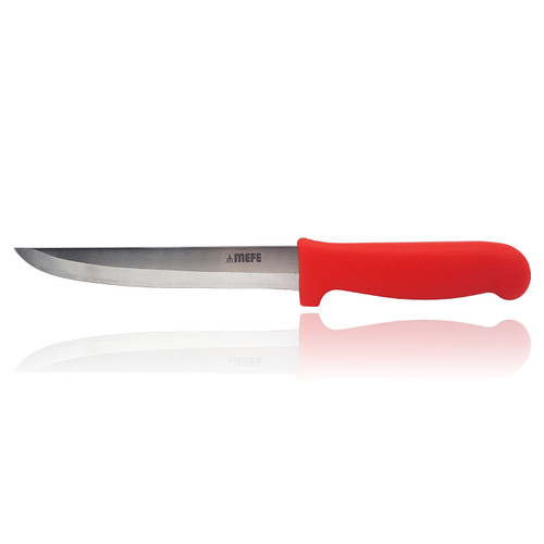 6"/15cm Straight Boning Knife - Red Fibrox Handle