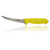 Box of 100 - 5"/13cm Curved Boning Knife - Yellow Soft Grip Handle