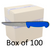 Box of 100 -  6"/15cm Straight Boning Knife - Blue Beaded Handle