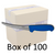 Box of 100  - 6"/15cm Curved Boning Knife - Blue Fibrox Handle