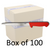 Box of 100 - 8" Hunting / Sticking Knife - Red Polypropylene Handle