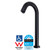 Sensor Tap - Hospital Spout 32cm - Deck Mounted - Matte Black