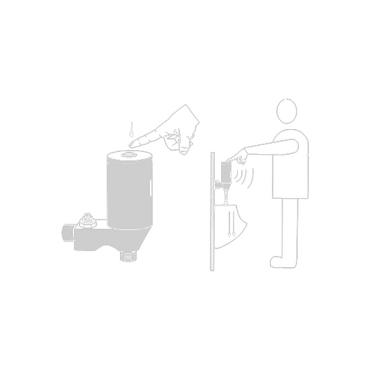 All-In-One Auto Urinal Flusher & Top Button