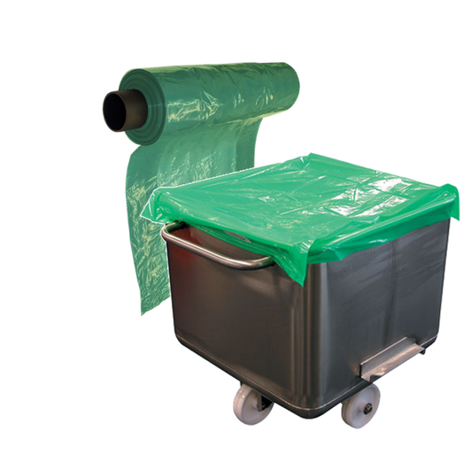 Disposable Bin Cover, Green Roll  of 250