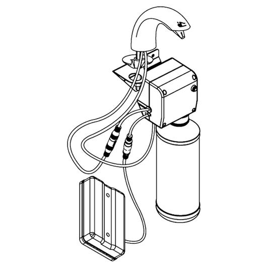 MEFE Automatic Soap Dispenser diagram