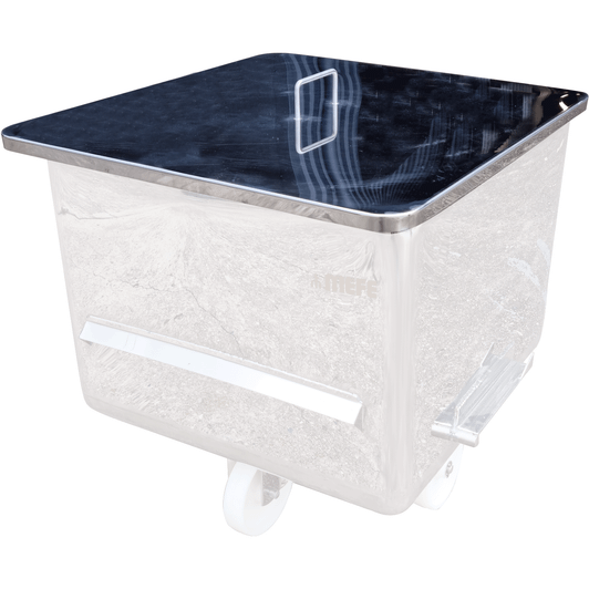 MEFE Stainless Steel Lid for 200L Euro Tub, Bin NOT INCLUDED - Listing for Lid Only