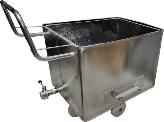 MEFE Euro Tub - 300 Litre with Basket and Butterfly Valve