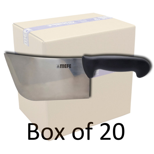 MEFE Box of 20 - 8"/21cm Butchers Chopper - Black PP Handle