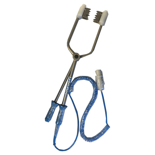 Freund Stainless Steel Stun Tongs for Sheep and Goats