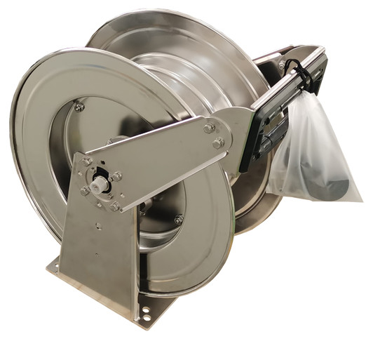 MEFE 3/4" S/S Hose Reel, Spring Retract, ​Suits up to 20m of Hose