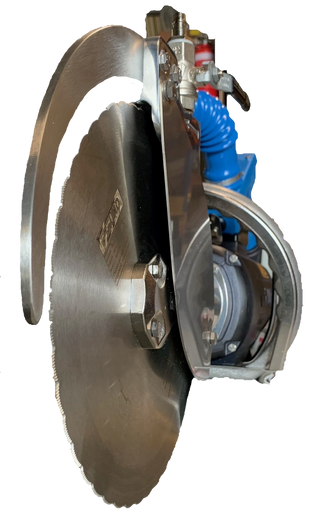 Freund Brisket Knife Saw - Knife blade and knife guard