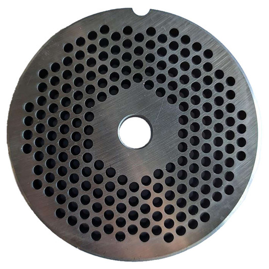 Round Hubless Mincer Plate 4mm holes - Part for #32 Mincer