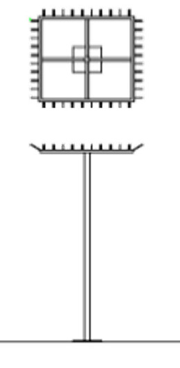 Offal Carousel 40 Pin Stainless Steel Pedestal Mounted