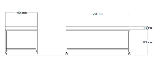 Casing Flushing Trough Table