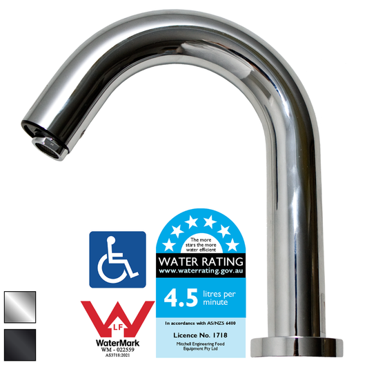 MEFE 18cm Gooseneck Hospital Spout Sensor Tap Lead-Free